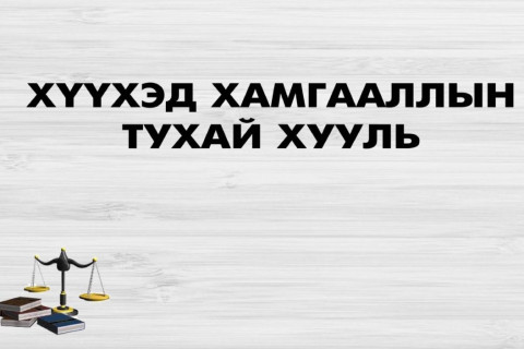 ХУУЛЬ: Хүүхдийн зураг-дуу-дүрсний бичлэгийг зөвшөөрөлгүй түгээхийг ХОРИГЛОНО