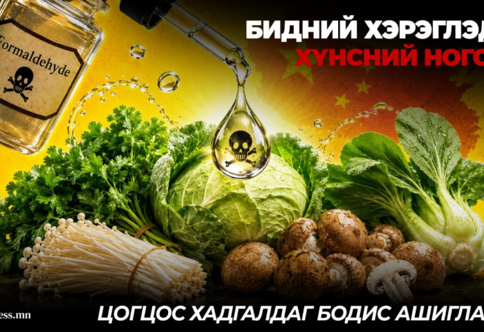 СЭРЭМЖЛҮҮЛЭГ: Хятадаас орж ирдэг бүх хүнсний ногоонд формальдегид илэрлээ