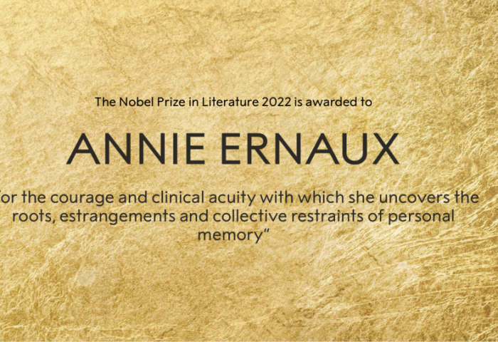Утга зохиолын Нобелийн шагналыг Францын зохиолч Энни Эрно хүртлээ