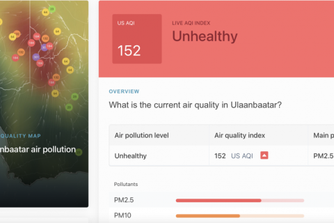 АГААР: Яг одоо Улаанбаатарын агаар хүлцэх хэмжээнээс 11,5 дахин БОХИР байна