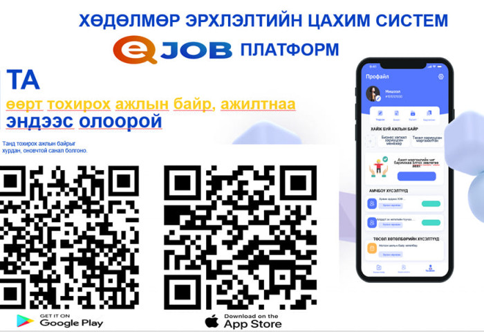 “Ижоб“ платформоор сүүлийн 10 хоногт 481 иргэн ажилд зуучлагджээ