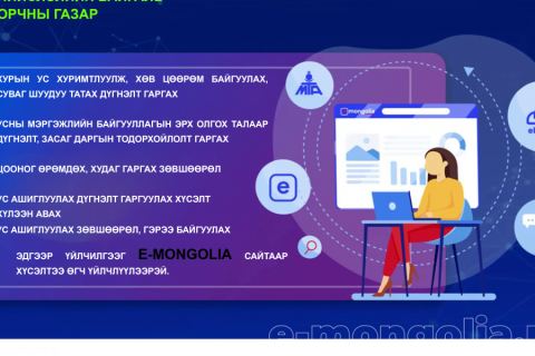 Нийслэлийн Байгаль орчны газрын 10 үйлчилгээг  E-mongolia.mn-ээс авах боломжтой