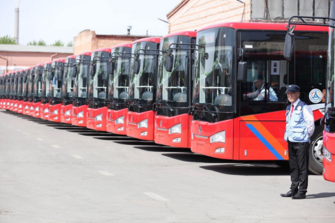 Өнөөдрөөс 60 шинэ автобус нийтийн тээврийн үйлчилгээнд явж эхэллээ
