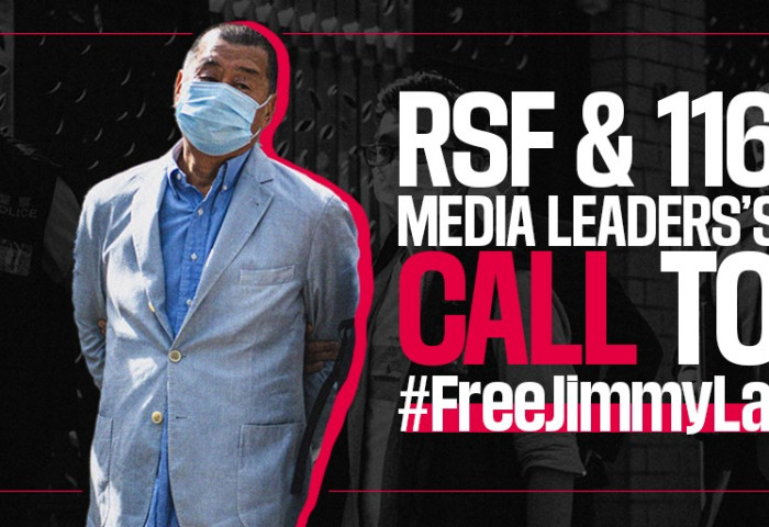 Дэлхийн хэвлэл мэдээллийн 100 гаруй манлайлагч RSF-тэй нэгдэн, Жимми Лаиг суллахыг уриалав