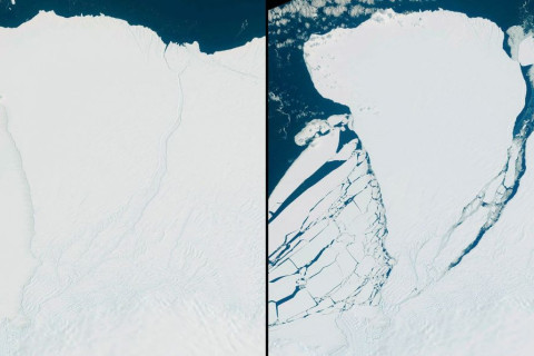 Антарктидаас Лондонгийн хэмжээтэй мөсөн уул тасарчээ