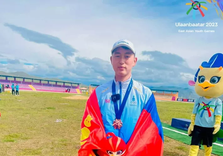 Хөнгөн атлетикийн төрөлд С.Цэрэнжамц хүрэл медаль зүүлээ