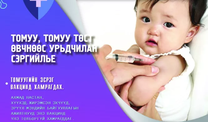 Томуугийн вакциныг Өрхийн эрүүл мэндийн төвүүдэд хийж байна