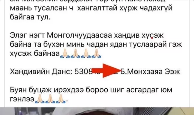 СЭРЭМЖЛҮҮЛЭГ: Худал мэдээлэл ашиглан бусдаас хандив гуйсан үйлдлүүдийг шалгаж байна