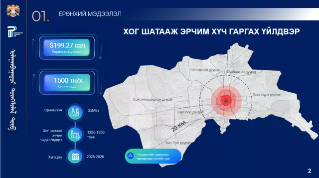 Хог шатааж эрчим хүч гаргах үйлдвэр барина