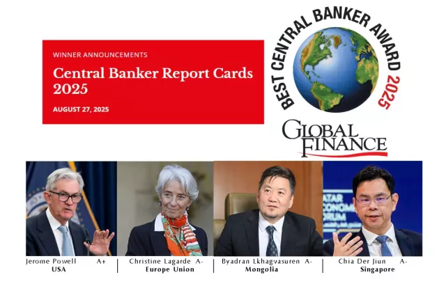 “Global finance” сэтгүүлээс Монголбанкны Ерөнхийлөгч Б.Лхагвасүрэнг “BEST CENTRAL BANK AWARD 2025”-д өндөр үнэлгээ авсан Төв банкны удирдлагуудын нэгээр нэрлэлээ