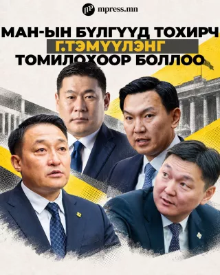 МАН-ын бүлгүүд тохирч Г.Тэмүүлэнг томилохоор боллоо