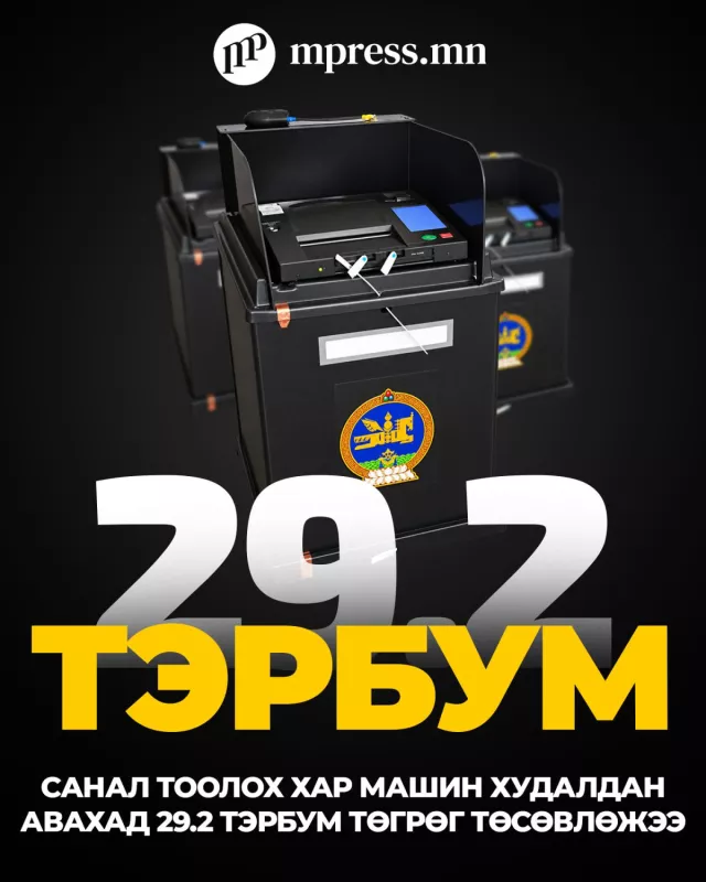 Санал тоолох хар машин худалдан авахад 29.2 тэрбум төгрөг төсөвлөжээ
