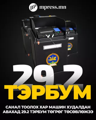 Санал тоолох хар машин худалдан авахад 29.2 тэрбум төгрөг төсөвлөжээ