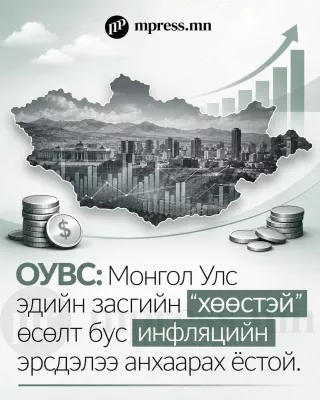 ОУВС: Монгол Улсын эдийн засаг өсөх төлөвтэй ч инфляцын эрсдэл их байна