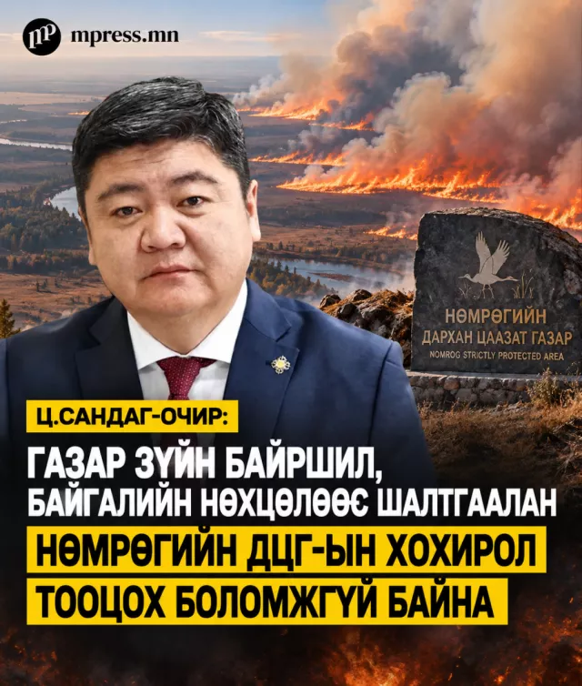Ц.Сандаг-Очир: Газарзүйн байршил, байгалийн нөхцөлөөс шалтгаалан хохирол тооцох боломжгүй байна