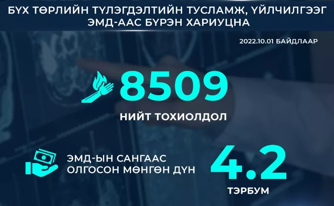 Бүх төрлийн түлэгдэлтийн тусламж, үйлчилгээг ЭМД-ын сангаас бүрэн хариуцна