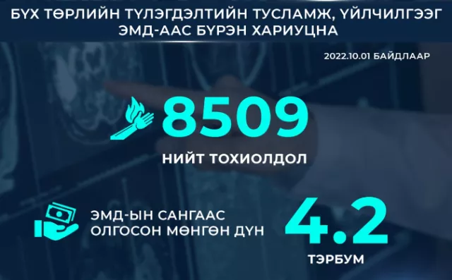 Бүх төрлийн түлэгдэлтийн тусламж, үйлчилгээг ЭМД-ын сангаас бүрэн хариуцна