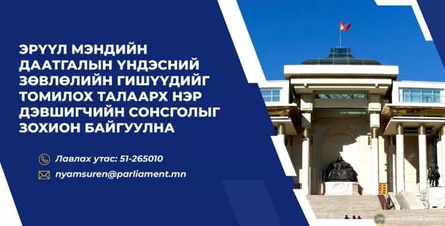 ЭМД-ын үндэсний зөвлөлийн гишүүдийг томилох талаарх нэр дэвшигчийн сонсголыг зохион байгуулна