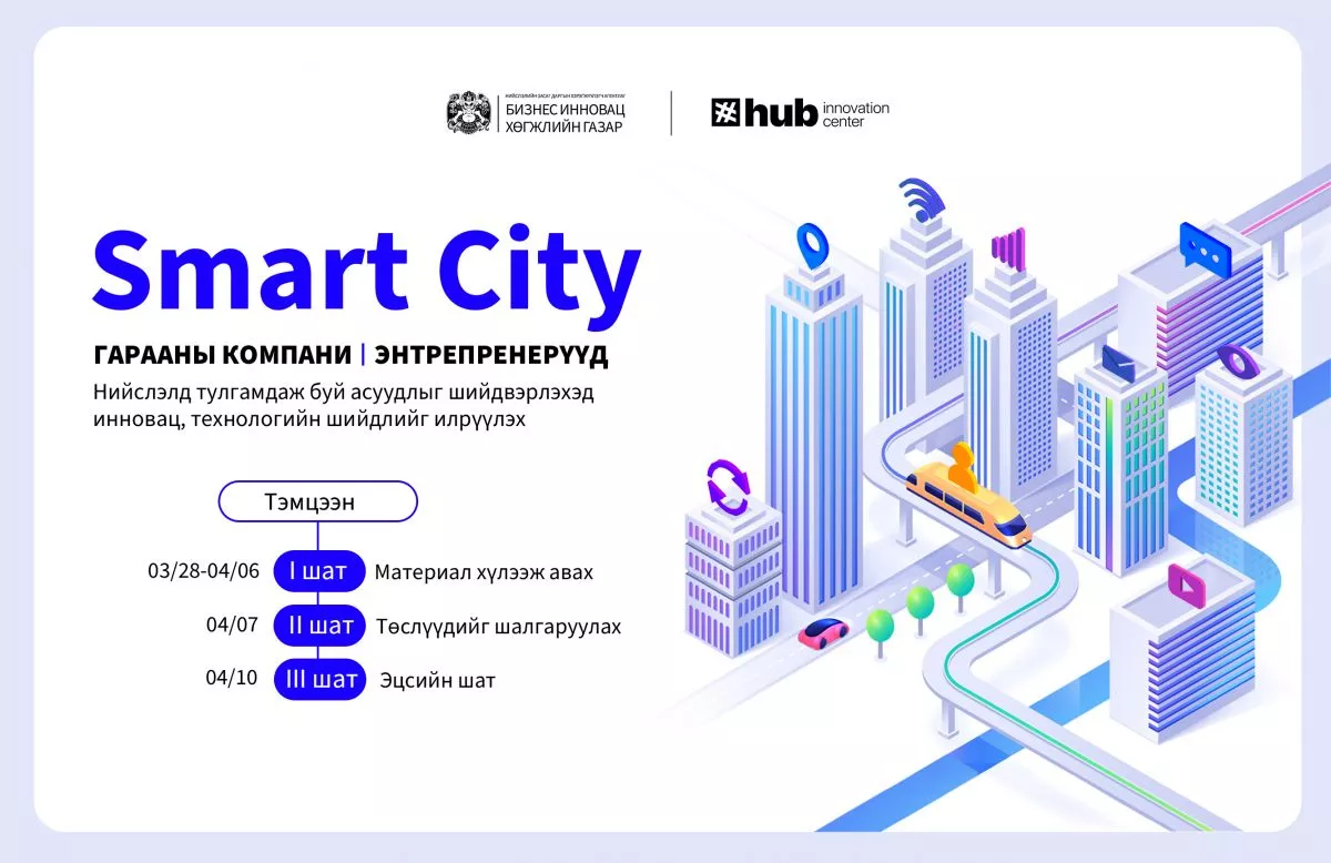 Шинэ санаа, бүтээлч шийдлийг шалгаруулах “Smart City” тэмцээнд оролцоорой