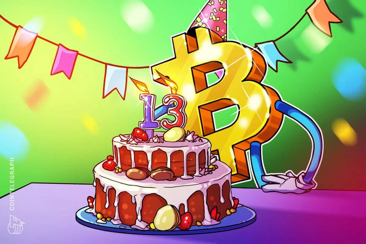 Биткойн 13 нас хүрлээ