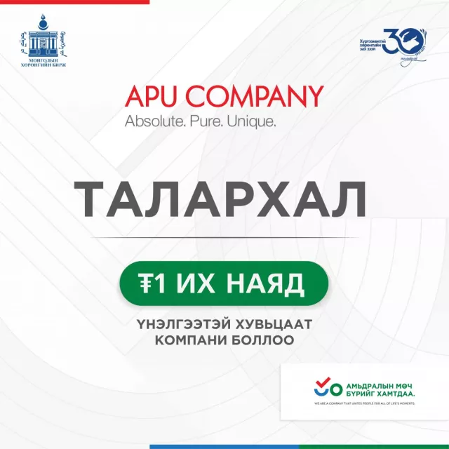 Монголын анхны 1 их наядын үнэлгээтэй компани төрлөө