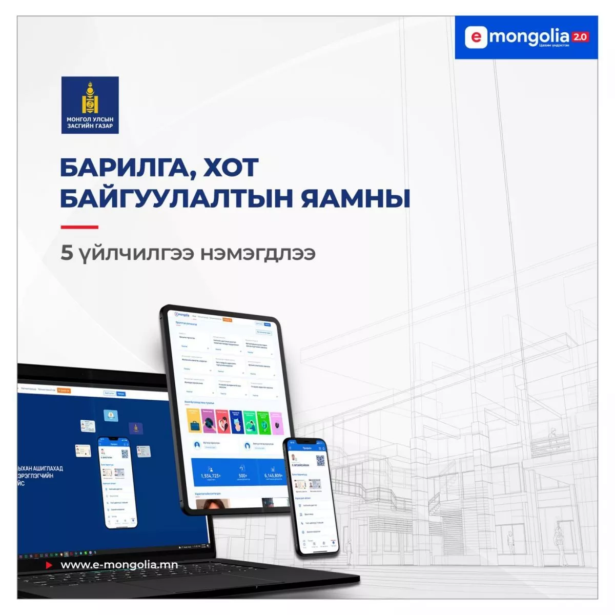 БХБЯ-ны 5 тусгай зөвшөөрөл цахимжиж, “E-Mongolia” платформд нэгджээ