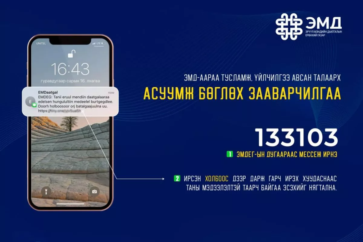 ЭМД-аар авсан тусламж, үйлчилгээнийхээ санхүүжилтэд хяналт тавих боломжтой боллоо