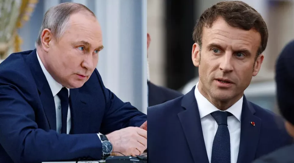 Путин: Макрон Украинд зэвсэг илгээхээ болих хэрэгтэй
