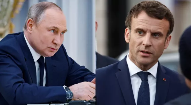 Путин: Макрон Украинд зэвсэг илгээхээ болих хэрэгтэй