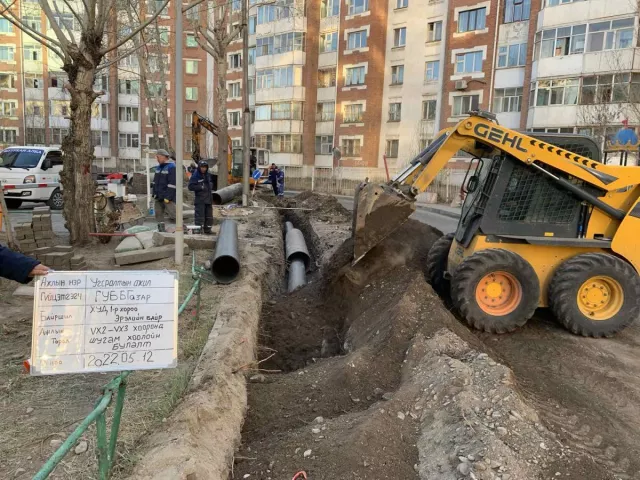 Борооны ус зайлуулах шугам угсралтын ажлыг эхлүүллээ
